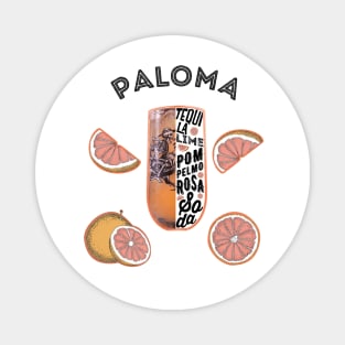 Paloma Cocktail Drink Magnet